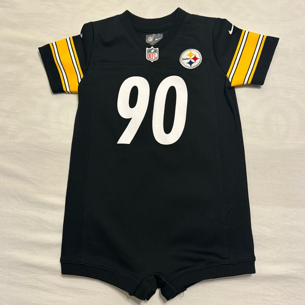 Steelers Watt jersey onesie